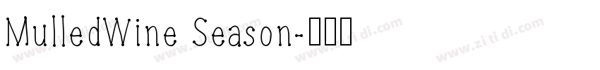 MulledWine Season字体转换